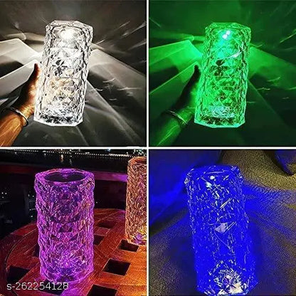 ✨ Crystal Diamond Touch Lamp – 16 Color LED Light | Romantic Ambience for Home & Gifting